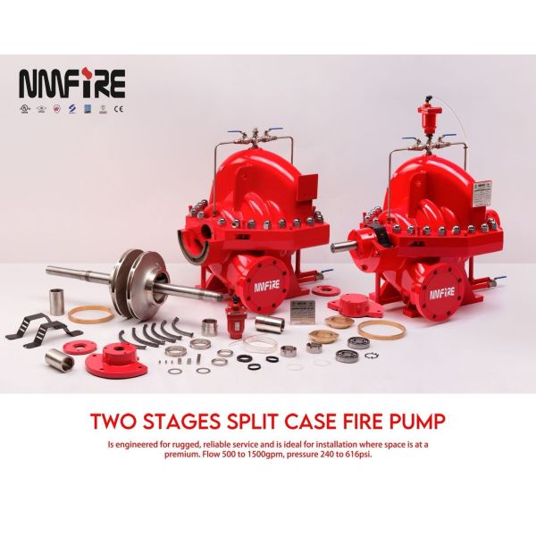 SCF200-150-480 Diesel Engine Driven Split Case Fire Pump 8×6" UL/FM Certified 169–372 kW
