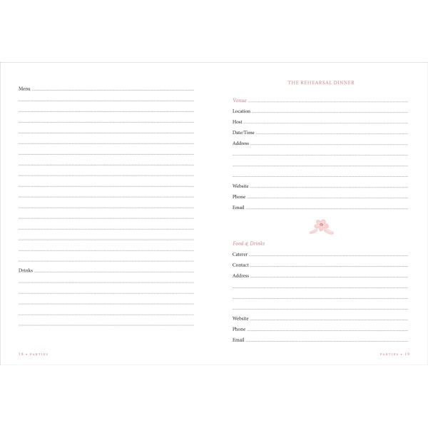 Portable Personalised Wedding Planner , Fully Customizable Planner Checklist