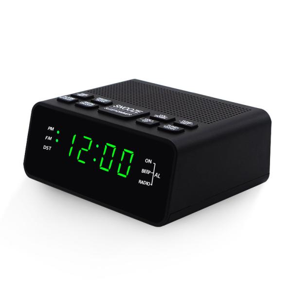 Quality Mini LED Display Clock Portable Radio , FM Radio Alarm Clock For Home for sale