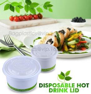 China PLA compostable lids, BPI certificated compostable coffee cup lid made in China, Coffee cup with CPLA lid on sale