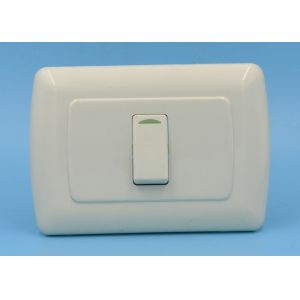 Wholesale 1 Gang 1 Way Switch Electrical Power Outlet 10 Amp 125V Fireproof ABS Long Usage Life from china suppliers