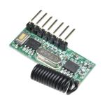 433MHz RF Wireless Module Receiver 4 Channel Learning Decoding Remote Control