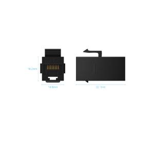 China Rj45 Cat5 Cat6a Cat6 Utp Keystone Jack Female Coupler Network Module on sale