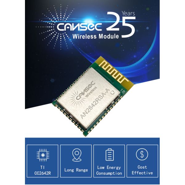 PCB Antenna TX 4dBm TI RF Module Cansec CC2642R Module