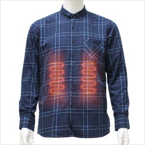 Sheerfond Heated Long Sleeve Shirt , Flannel Heated Thermal Underwear Odm
