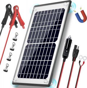 Wholesale 10W 12V Magnetic Solar Battery Charger Trickle Maintainer Waterproof For Boat from china suppliers