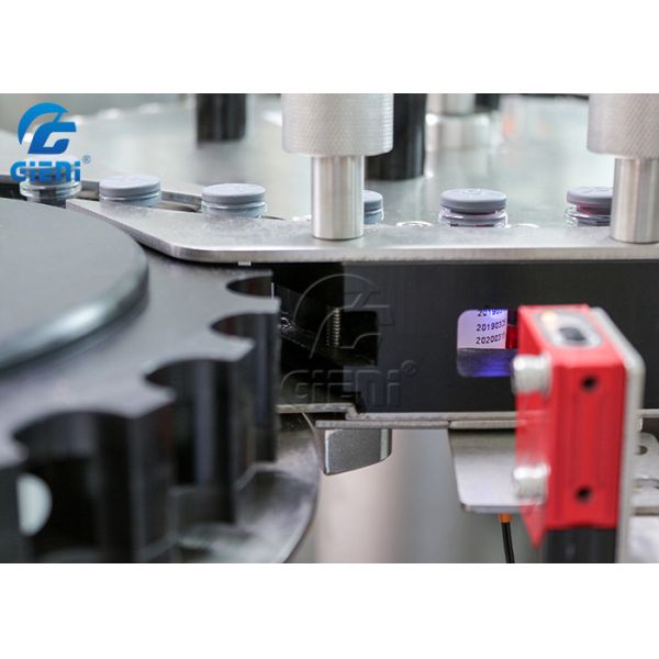 4.1KW Vertical Vials Sleeve Labeling Machine Automatic Sticker Labeling Machine 600kgs