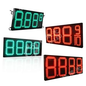 China Petrol Station Led Gas Display Sign With 6-72inch Panel Size And 150W Resolution on sale