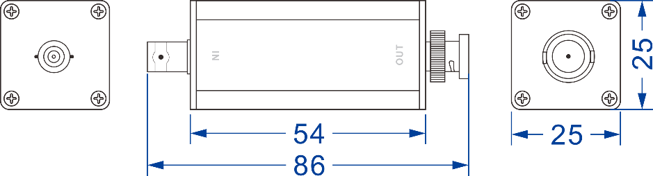 2 Ports Serial Interface Converters , Video Signal Surge Protector