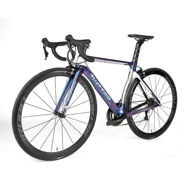 TWITTER T10 Pro Carbon Fiber Racing Bike , 50cm Road Bike Holographic Color