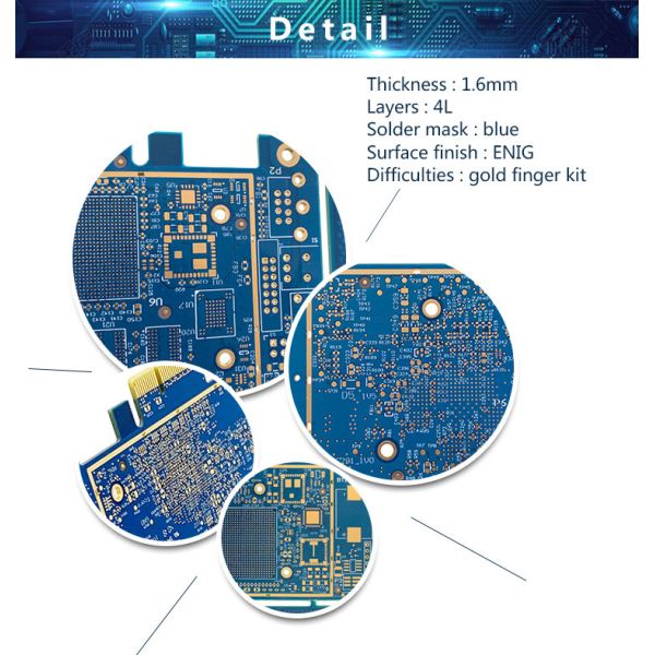 FR4 Organic Solderability Preservatives OSP PCB 4 Layer Circuit Board