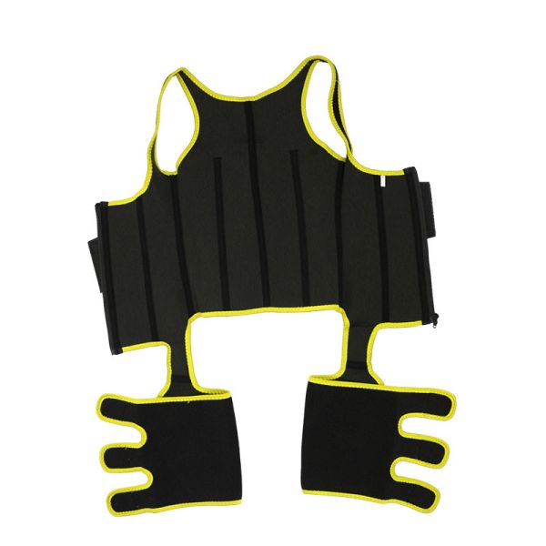 Neoprene Thigh Trimmer 6XL Full Body Waist Cincher Adjustable Leather Belts