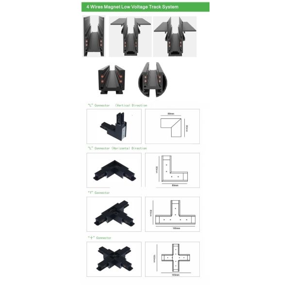 Modern Magnetic Track Lighting System 48 Volts Trimless For Home Office