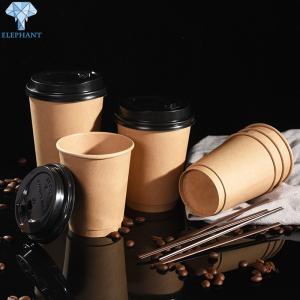Wholesale Recycled Throw Away Custom Disposable Coffee Cups Greaseproof from china suppliers
