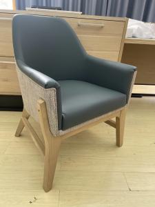 China Commercial Hotel Leisure Chair With Vinyl And Upholstery Fabric On Both Sides on sale