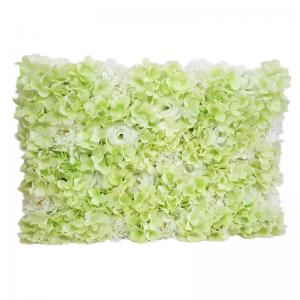 China Silk Rose Artificial Flower Wall Panels Wedding Background Layout 40x40 on sale