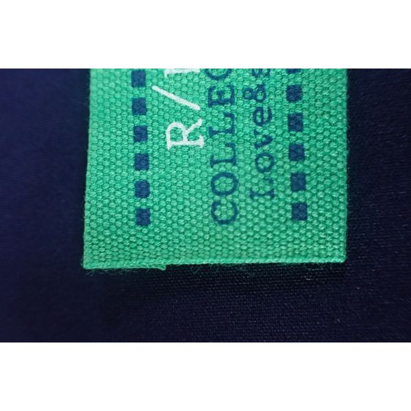 Rectangle Screen Printing Custom Woven Labels For Clothes,Hats