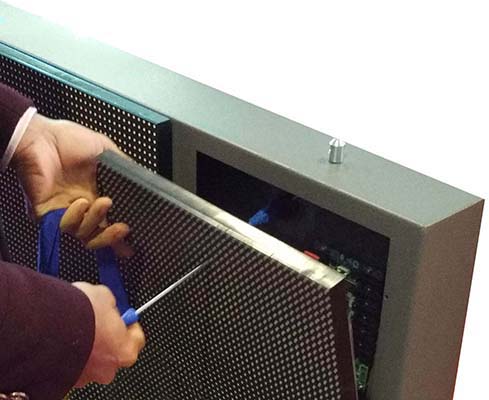 High brightness outdoor SMD P8 front-maintenance fixed installation led display video wall for advertising