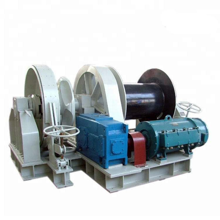 China Rated Pull 500KN Grooved Drum Capstan 25Ton 60Ton Marine Hydraulic Winch on sale