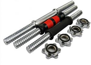 Wholesale standard dumbbell bar with two collars  for sale with rubber handle grip from china suppliers