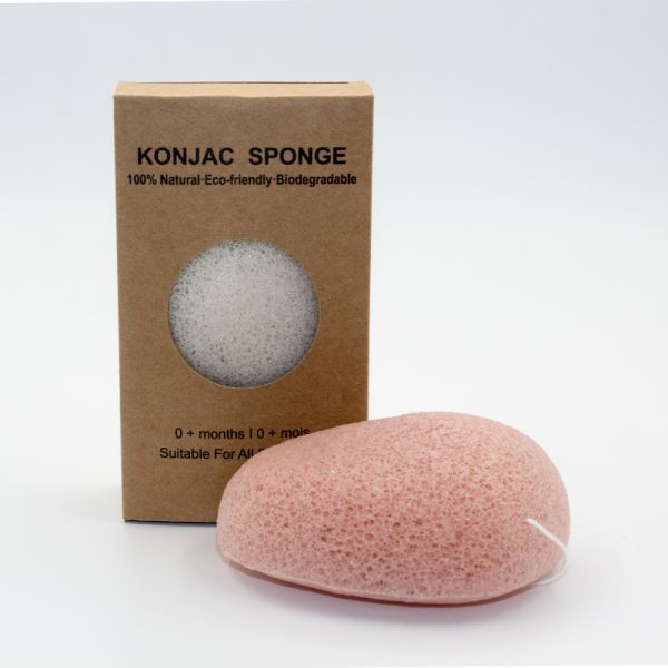 Cobblestone Bamboo Charcoal Konjac Facial Sponge 9.5cm*7cm*4cm