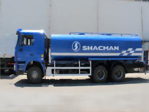 China 336hp Water Tank Truck SHACMAN F3000 Blue Water Capital Trucking 6x4 EuroV on sale