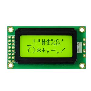 1.5 Dot Matrix 8*2 Character LCD Module , Industrial Control Equipment Small Lcd Module