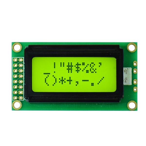 1.5" Dot Matrix 8*2 Character LCD Module , Industrial Control Equipment Small