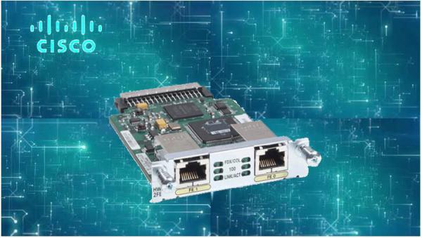 Quality HWIC-2FE Network Interface Module Data Link Protocol 10Mb LAN / 100Mb LAN for sale
