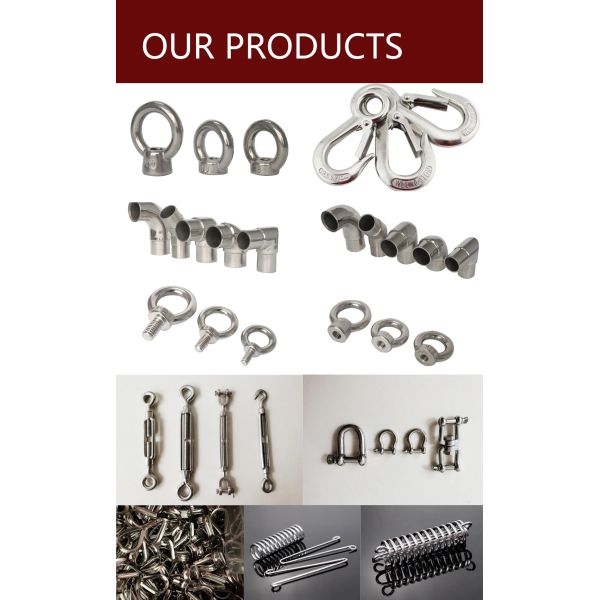 Polished Stainless Steel Double Jaw Ended Swivel Eye Hook For Heavy Duty