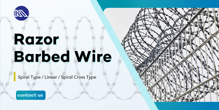 High Quality Razor Barbed Wire 0.5mm-5.0mm Barbed Wire Galvanized Bto-12 Galvanized Razor Barbed Wire Protection