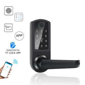 China FCC Wifi Code Door Lock 70mm Fingerprint Keypad Door Lock on sale