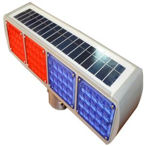 Wholesale Integrated 6W Solar LED Strobe Blue And Red Blinker from china suppliers