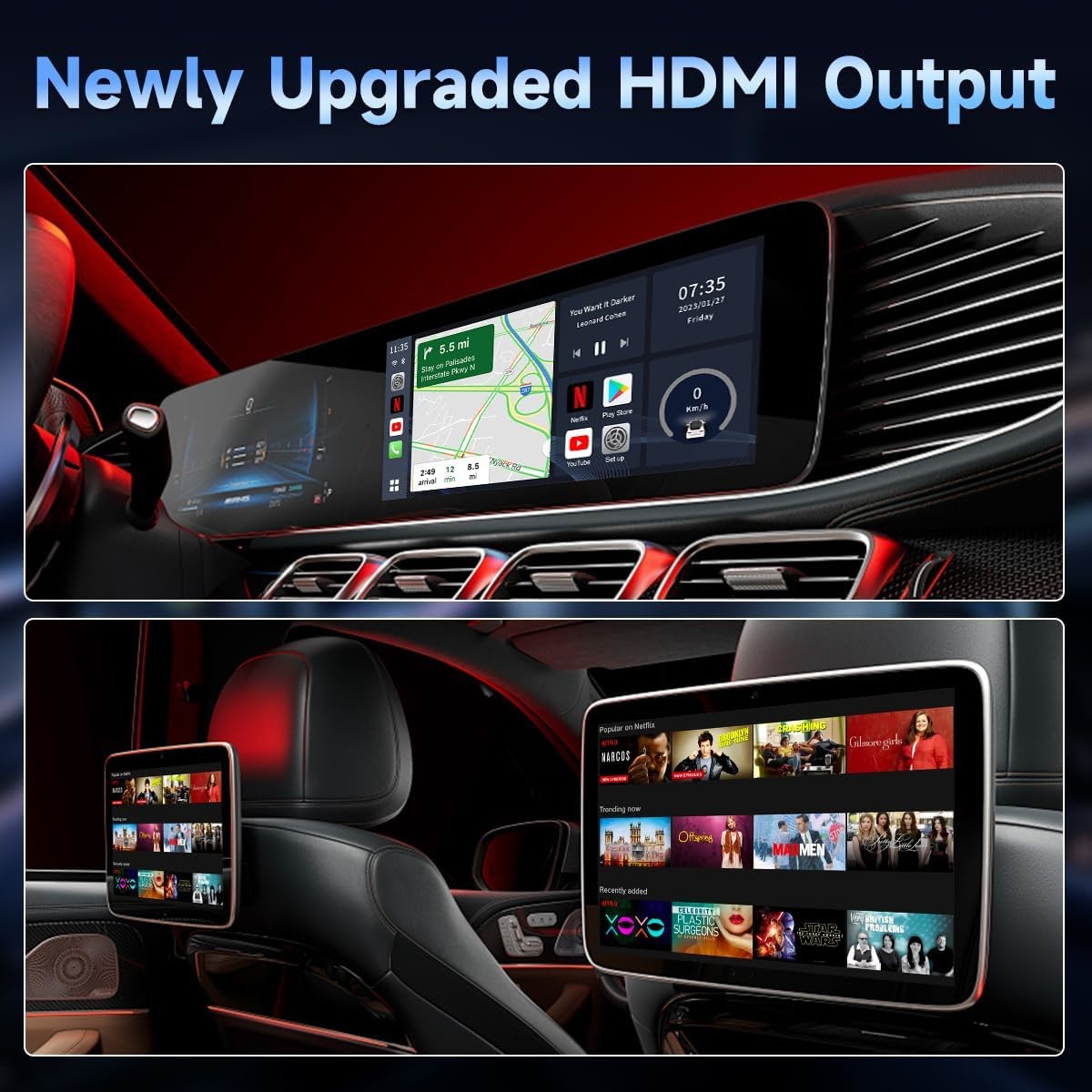 Wired to Wireless Adapter Carplay and Android Auto to Tbox CPC200 Youtube Netflix Wireless Android 13 Carplay Magicbox