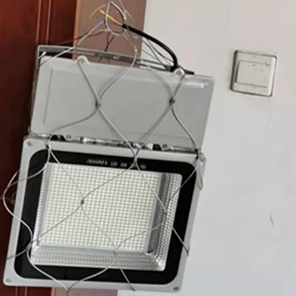 Stainless Steel Rope Anti Falling Safety Net Flood Light Anti Drop Protection
