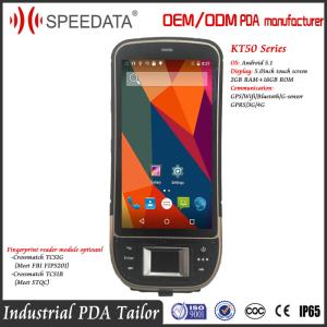 China Portable Industrial Android Barcode Scanners Handheld Fingerprint Scanner on sale