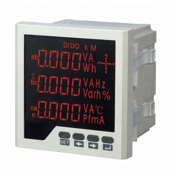 Quality three phase digital multifunction ampere volt poer energy meter ith RS485 meter 220 volt att meter for sale