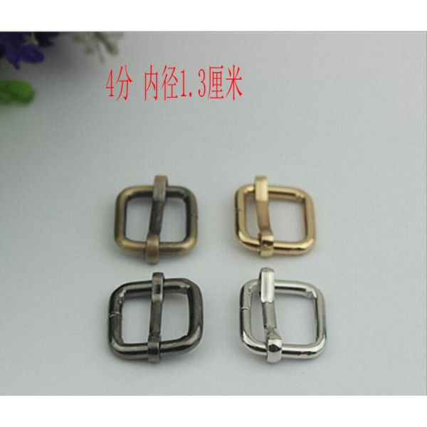 Women handbag leather 13 mm multicolor iron metal adjustable slide buckles