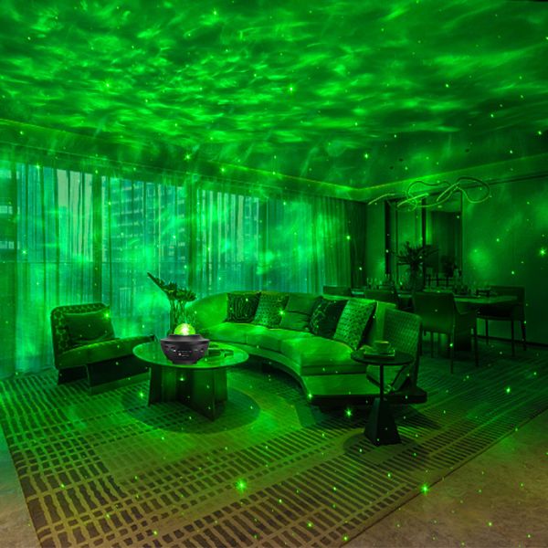 Rotating Durable Ocean Night Light Projector , Galaxy Star Projector Ocean Wave LED