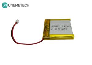 Wholesale 4.35V 360mAh Polymer High Voltage Lithium Ion Battery 552525 3.8V For Portable Devices from china suppliers