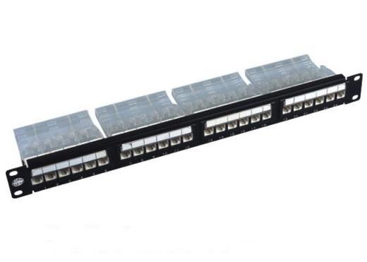 Quality 19" 24 Port Rack Mount Patch Panel Cat6 110-IDC UTP Unshielded For Cabling for sale