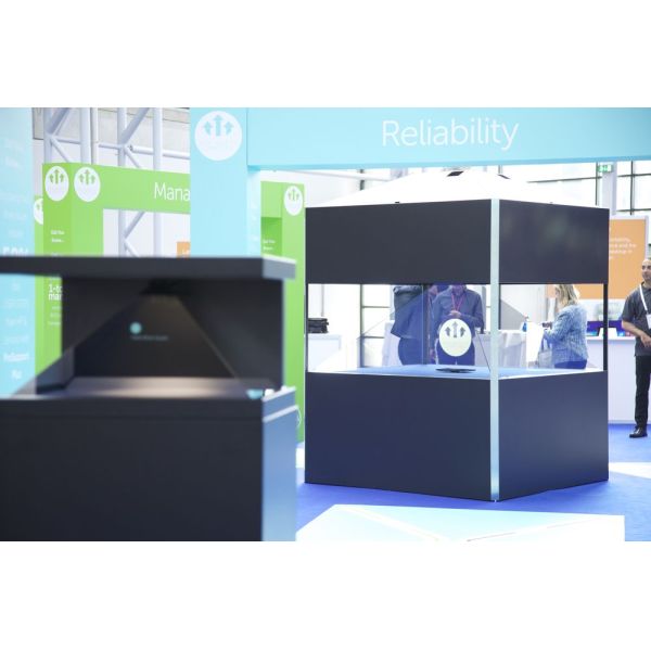 Big Size 4 Sides 360 Degree Holographic Display Case Hologram Showcase Holo Box