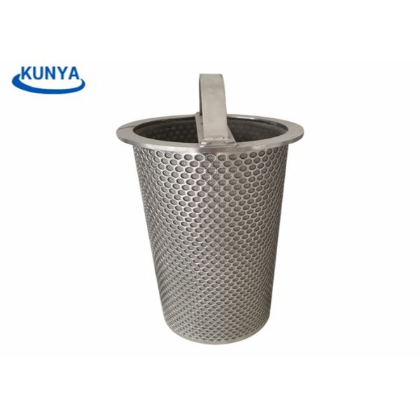 20mm 80mm Sintered Mesh Filter Custom DOE 220 Flange Male Thread