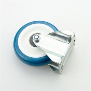 Wholesale Suspension 4 Polyurethane Casters Blue PU Wheels For Trolley from china suppliers