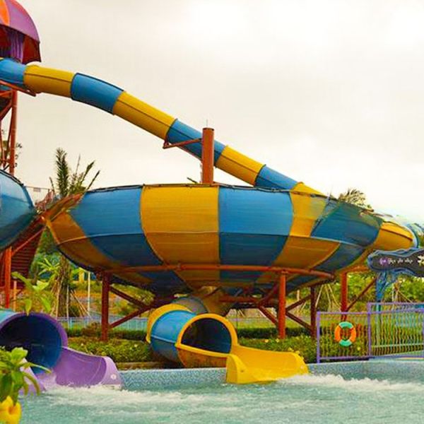Water Theme Park Space Bowl Slide for Adults