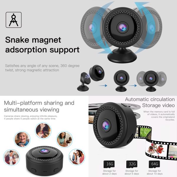W12 Wide-angle Eyeball Wifi Camera