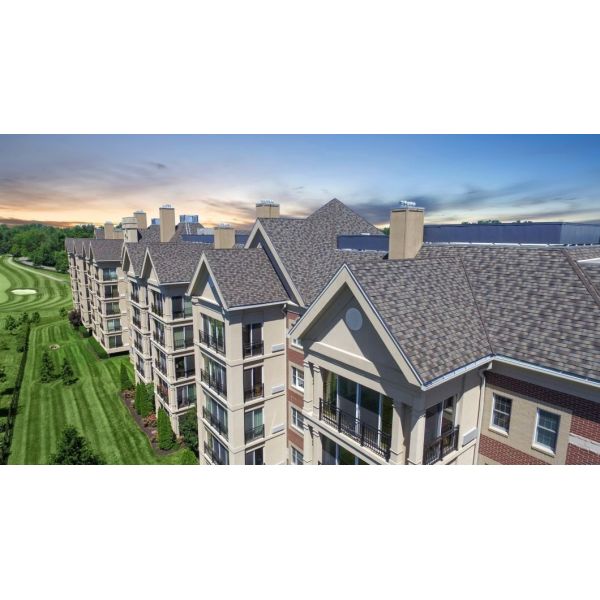 China Factory Directly Sell Square Type Colored Stone Coated Metal Roof Tile