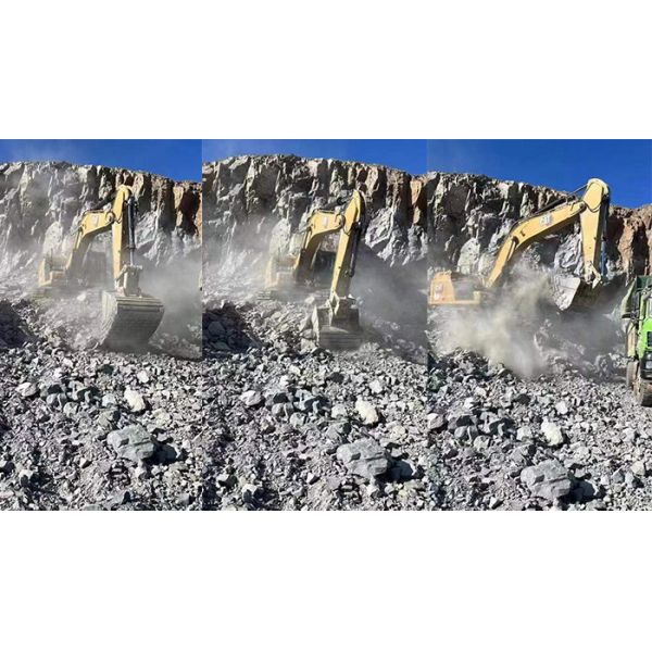 1 Cbm 1 Ton Excavator Rock Bucket In Mining Work