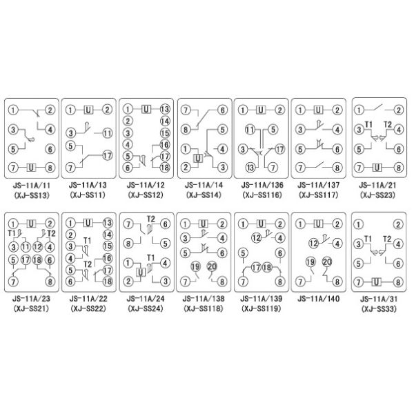 XINJI Xinchangjiang JS-11A series integrated circuit time relay JS-11A/134P JS