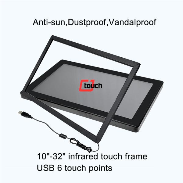 Quality 10 touch ponits 43" Ir Touch Screen Monitor Multi Point Touch Screen Kit for sale